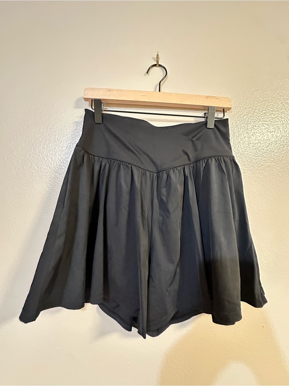 Women's Black Skort with Wide Waistband